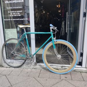 Vélo Single Speed Ville Bleu