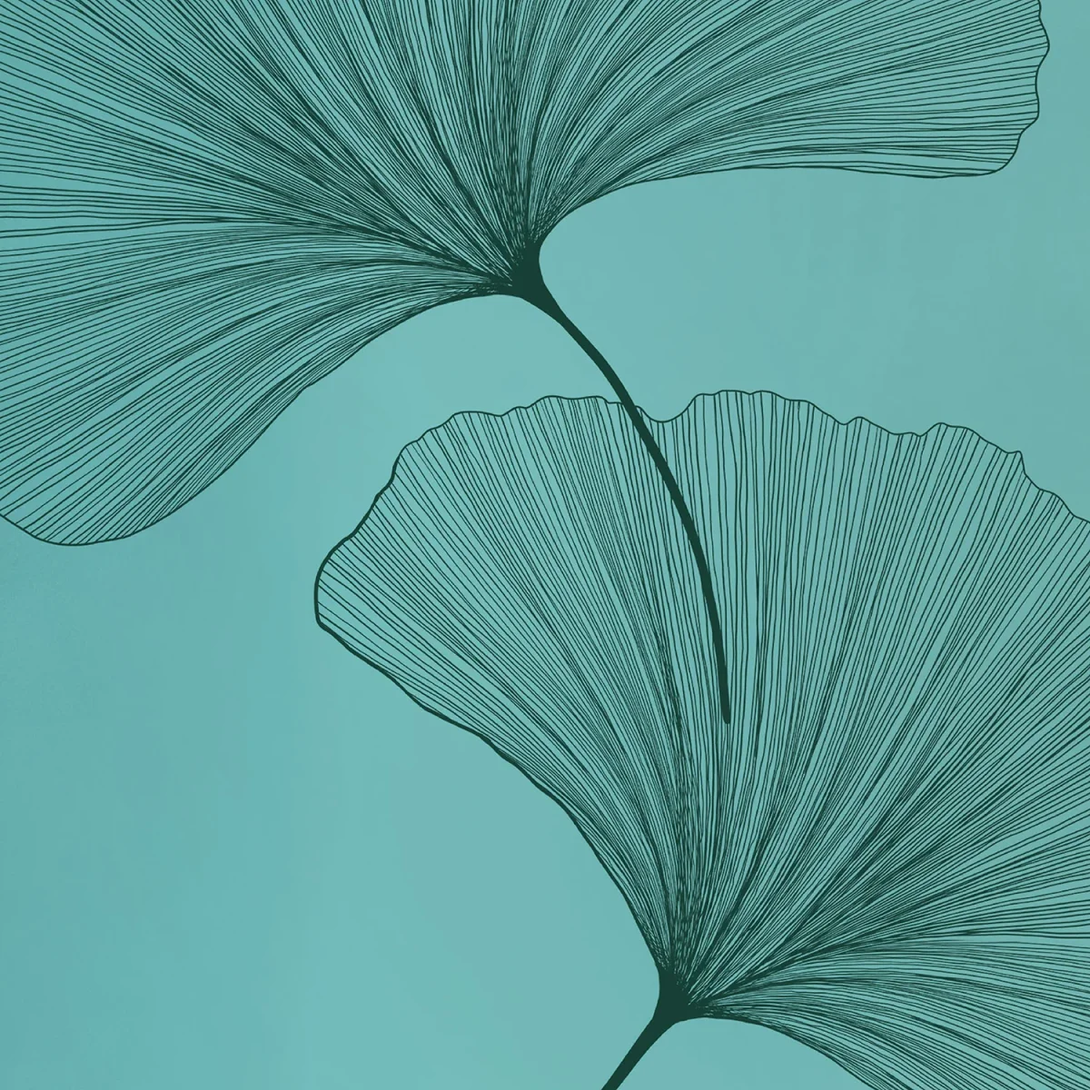 TAPIS DE YOGA ANTIDÉRAPANT VERT MENTHE EN PU-CAOUTCHOUC NATUREL GINKGOS DEEP – Image 2