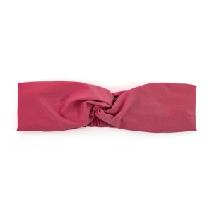 BANDEAU TURBAN TWISTÉ FRAMBOISE