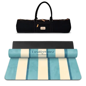TAPIS DE YOGA CONFORT 3.5 MM ANTIDÉRAPANT MICROFIBRE CAPRI – MEDITERRANEA AVEC SAC
