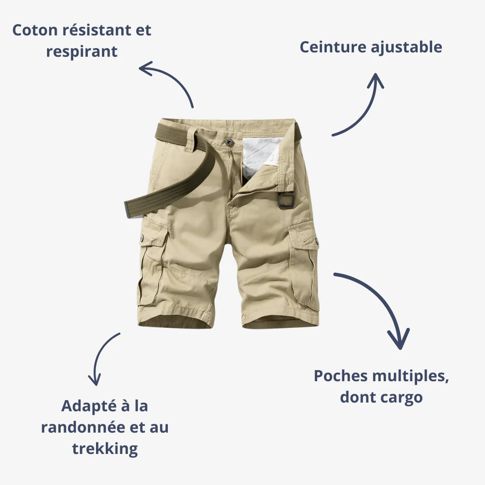 Bermuda de randonnée pour homme léger et robuste | Montelac – Image 2