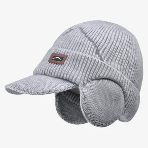 Bonnet d’hiver tricoté avec cache-oreilles et visière | Montelac