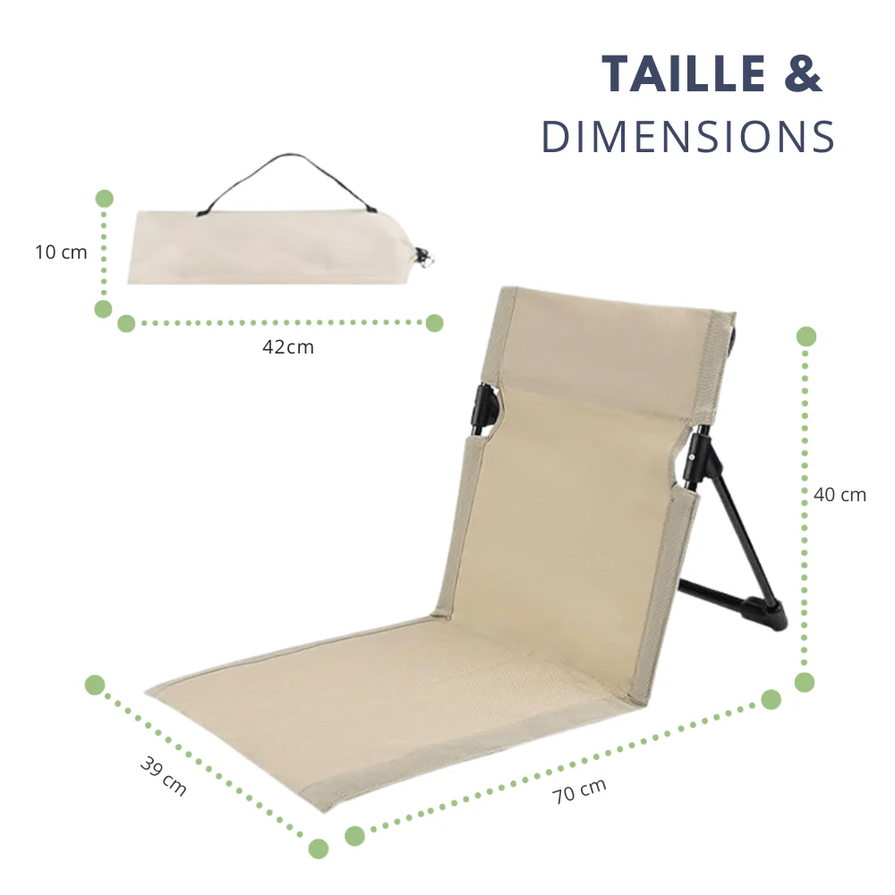 Chaise pliante légère pour camping | Montelac – Image 4