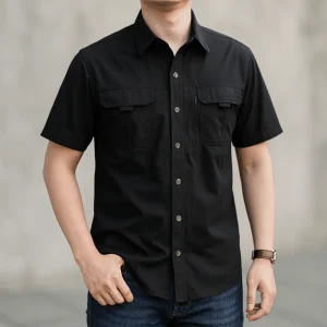 Chemise de randonnée légère à manches courtes pour homme