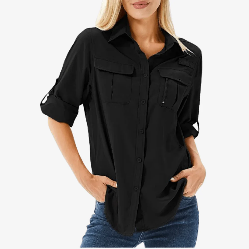 Chemise de randonnée respirante à manches longues pour femme | Montelac – Image 2