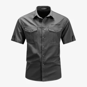 Chemise en coton respirante à poches pour homme | Montelac