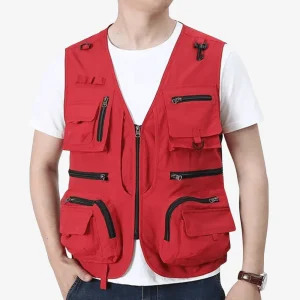 Gilet utilitaire léger et respirant à multiples poches