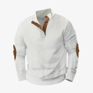 Pull d’extérieur tricoté avec renforts aux épaules et aux coudes | Montelac