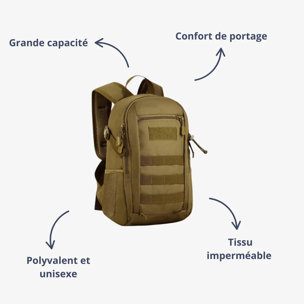 Sac à dos de randonnée imperméable en nylon léger 15L – Image 3